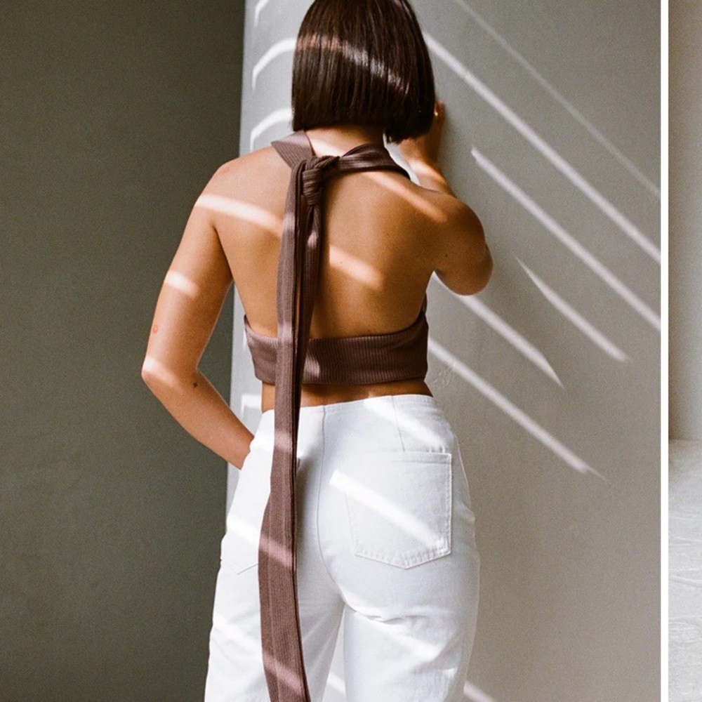 Sabo skirt backless, halter top